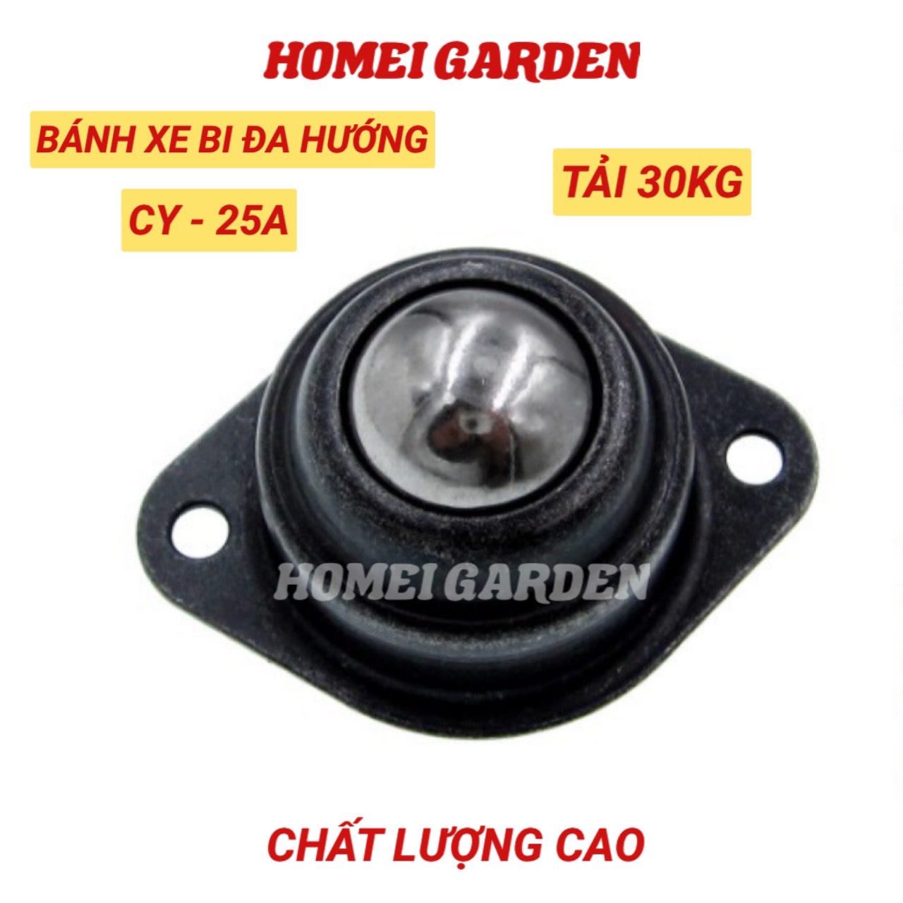 Bánh xe bi đa hướng CY-25A màu đen Bánh Xe Vòng Bi Truyền Cho Hệ Thống Xử Lý - HM0071