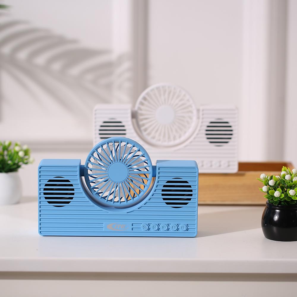 Loa mini BT có quạt,không dây,hộp âm thanh di động đa chức năng Hỗ trợ Thẻ TF AUX IN Máy nghe nhạc MP3