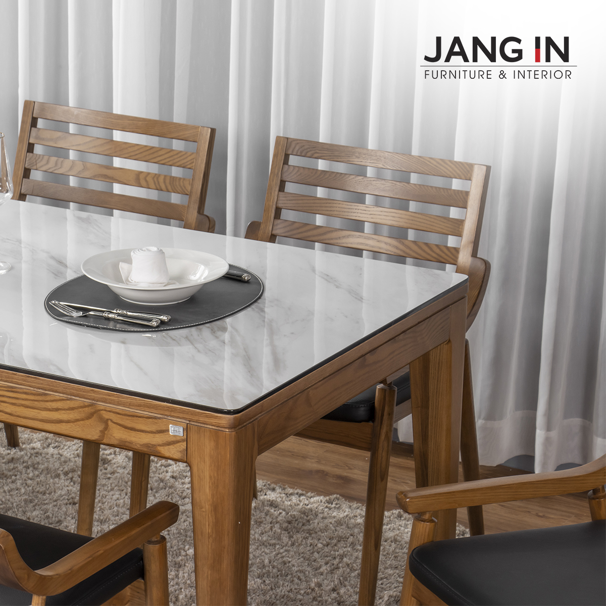 Bộ Bàn Ăn Spencer Ceramic 8 Chỗ Jang In