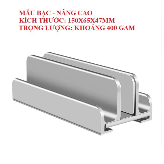 Giá đỡ Laptop Macbook, Máy tính bảng, Ipad Surface bằng nhôm nguyên khối dựng gọn gàng, chắc chắn.