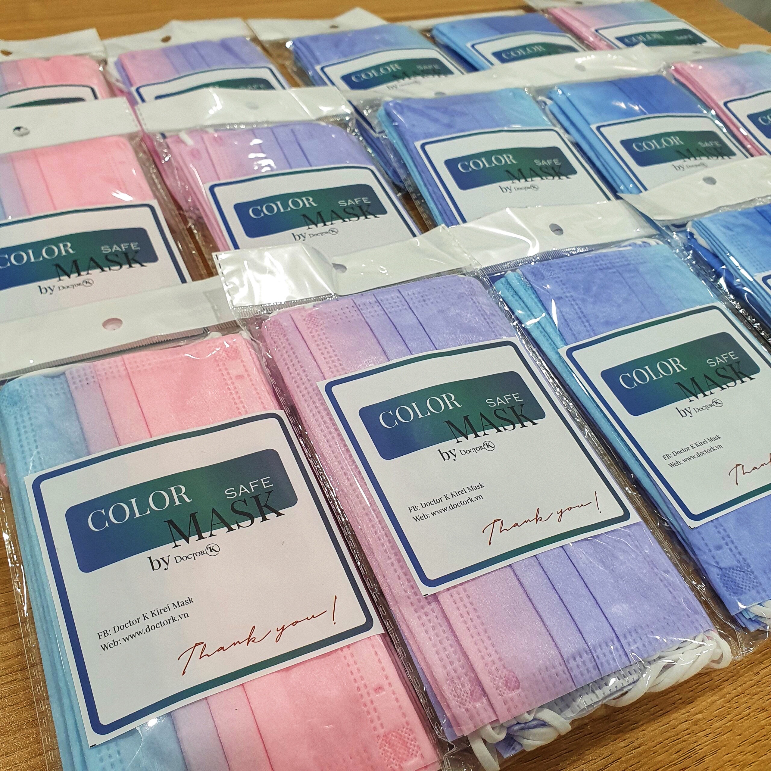 Khẩu trang y tế NHIỀU MÀU - Color Mask Gradient - Chất vải Spunlace mềm mại - An tâm sử dụng