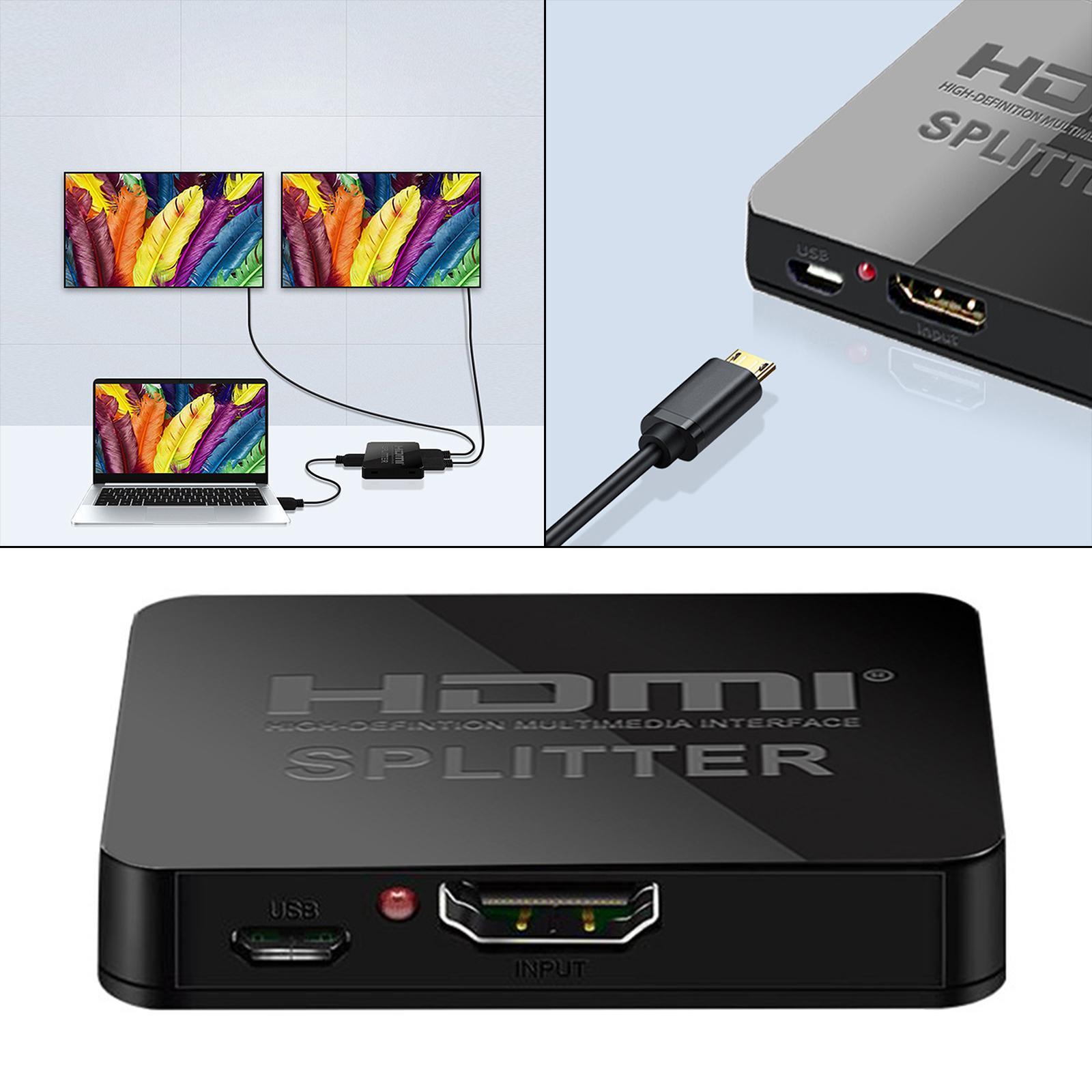 Splitter Amplifier 1  4K 1080P for , Laptop Durable