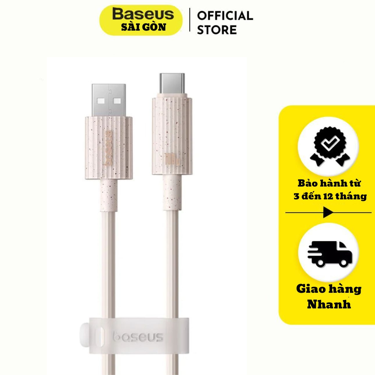 Cáp Sạc Nhanh Baseus Habitat Series USB to Type-C 100W (Fast Charging &amp; Data Cable)-Hàng chính hãng