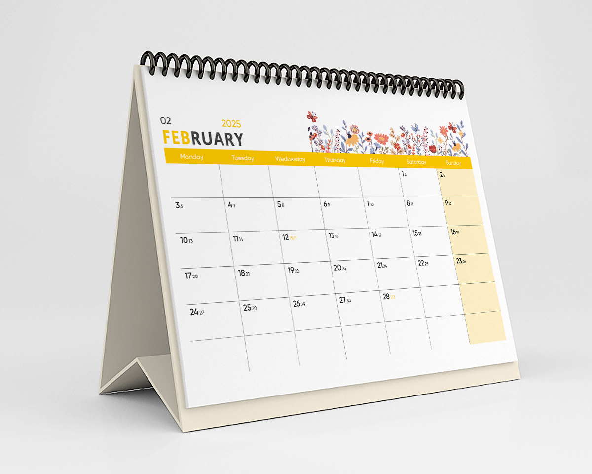 Lịch Bàn 2025 - Desk Calendar Nguyễn Trắc - Wild Flower and Herb