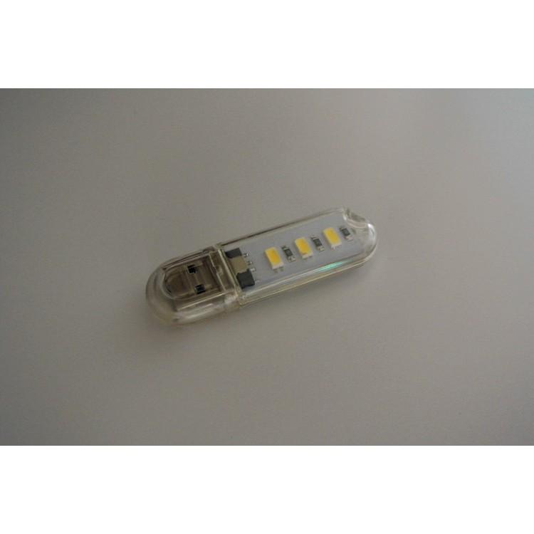 Đèn Led USB 3 Bóng Siêu Sáng Trắng