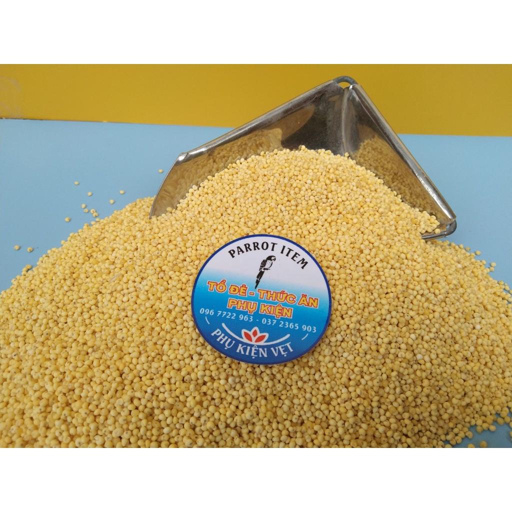 1KG KÊ BÓC VỎ (NẾP VÀNG) CHO CHIM, VẸT TẬP ĂN (NGƯỜI CÓ THỂ ĂN ĐƯỢC)