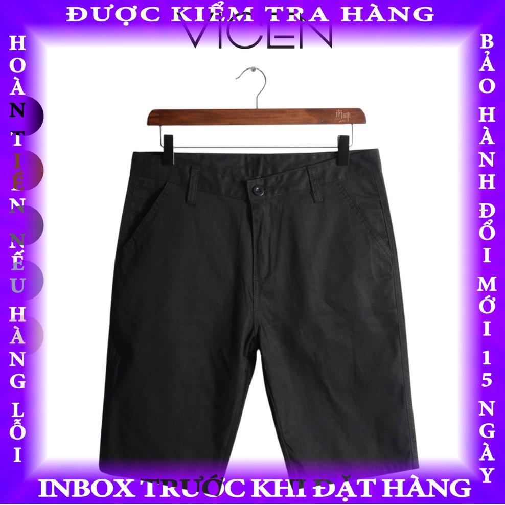 Quần Short Đùi Nam VICENZO Chất KaKi Cao Cấp Trẻ Trung QSKN01 trantuan