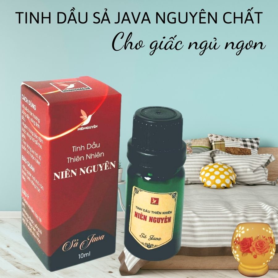 Tinh Dầu Thiên Nhiên - Tinh Dầu Sả Java Nguyên Chất – Chai Nhỏ Xông Đèn : Đuổi muỗi, khử mùi, thư giãn...