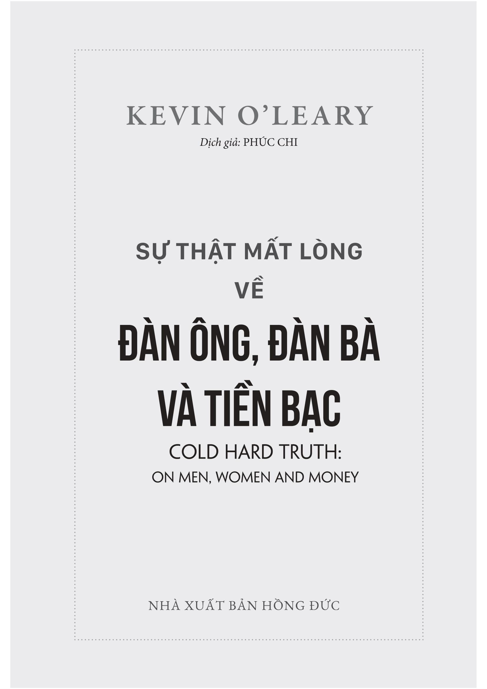 Sự Thật Mất Lòng Về Đàn Ông Đàn Bà Và Tiền Bạc