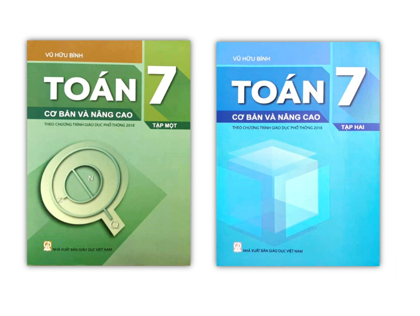 Sách - Combo Toán 7 Cơ Bản Và Nâng Cao Tập 1 Tập 2 Theo Chương Trình Giáo Dục Phổ Thông 2018