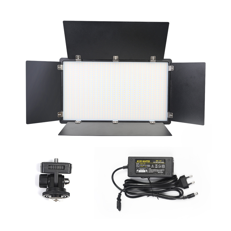 Đèn studio LED U800+ Hỗ trợ studio chụp ảnh, quay phim, livestream - Kèm chân đèn 2m1 - Nhiệt độ sáng 3200K - 6500K, công suất lên đến 100W - Với 1200 bóng led, điều chỉnh được màu ánh sáng, nhiệt độ sáng - Đèn led trợ sáng, chiếu sáng studio