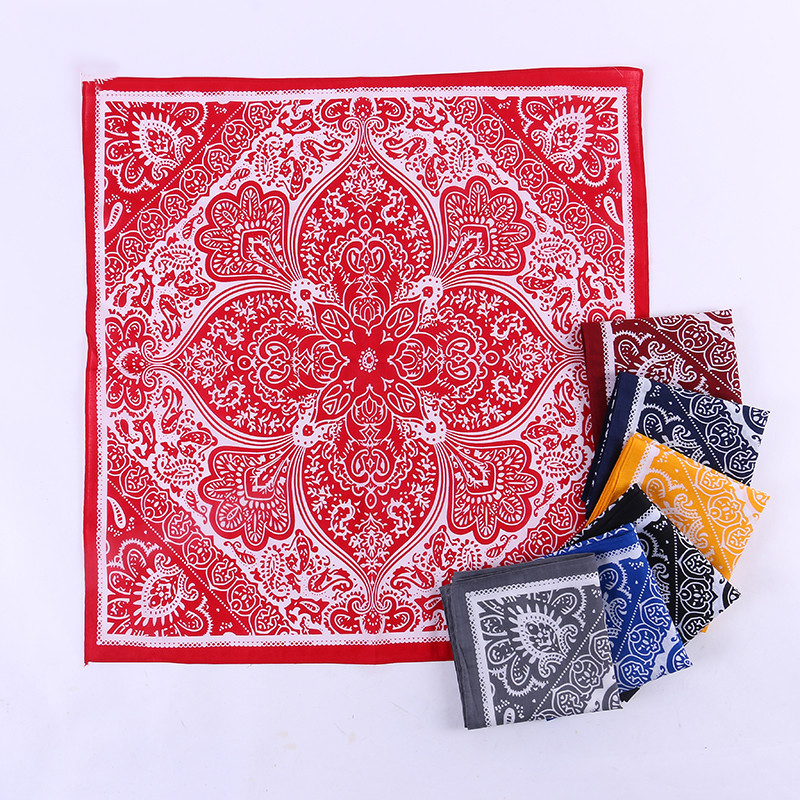 Khăn bandana vuông đa năng chất vải dày đẹp bền màu size 58x58cm