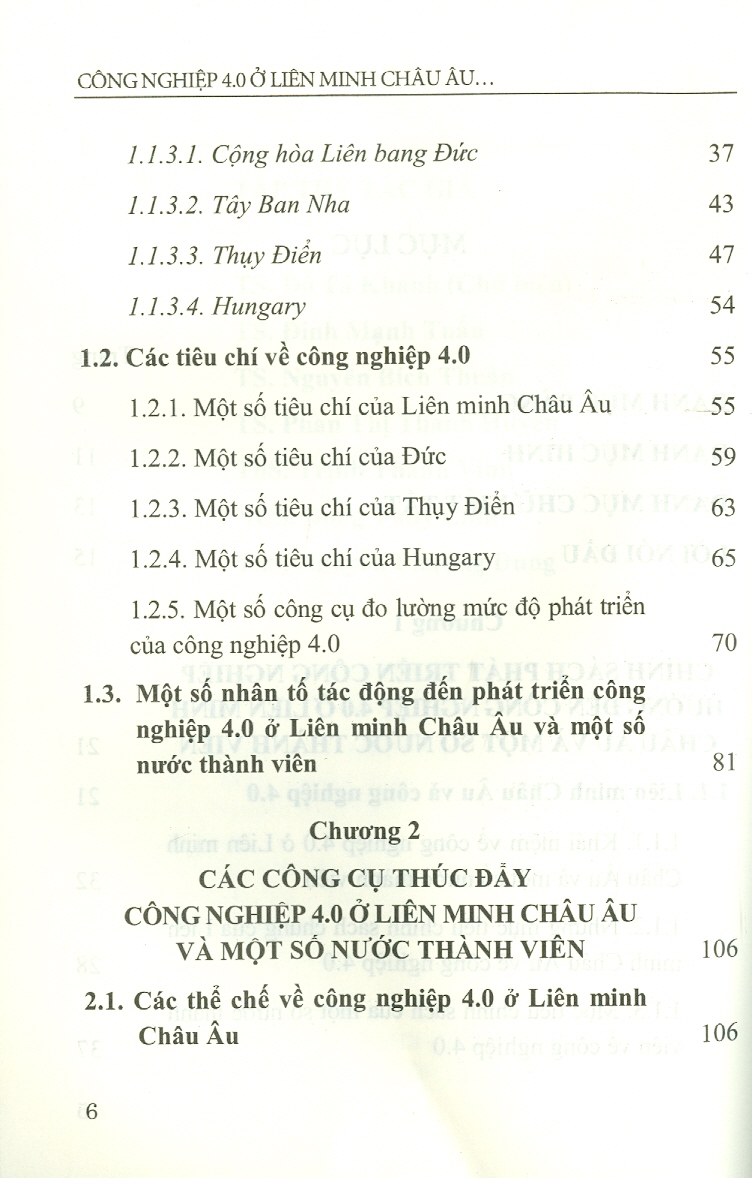 Công Nghiệp 4.0 Ở Liên Minh Châu Âu Và Một Số Nước Thành Viên