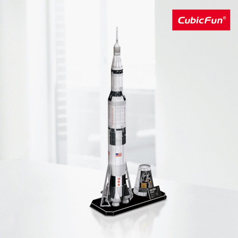 Đồ Chơi CUBIC FUN Xếp Hình 3D Nasa: Tên Lửa Vũ Trụ Saturn V - Apollo DS1059H