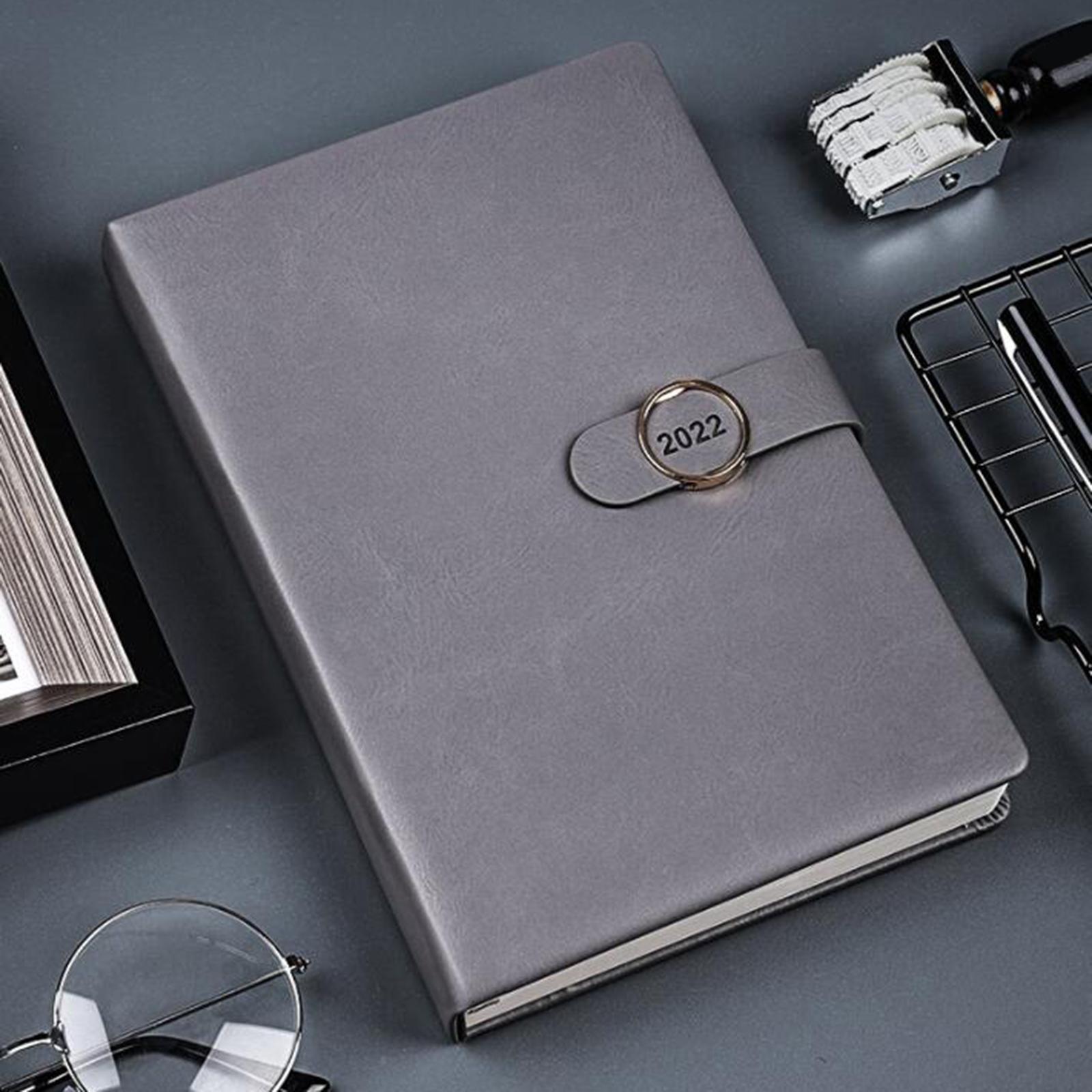 Business A5 Notebook, Loose Leaf PU Leather Cover Journal Notepad Notebook, 200 Sheets Paper Gifts
