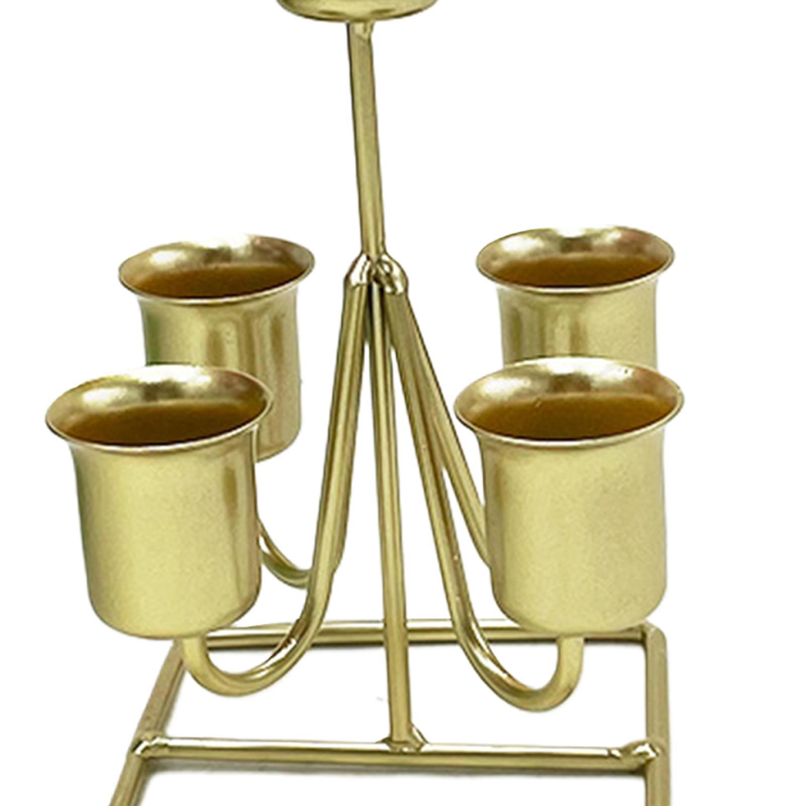 Candlestick for Taper Candles, Metal Candle Holder Romantic Candelabra Stand for Wedding, Birthday, Dinner Decorative