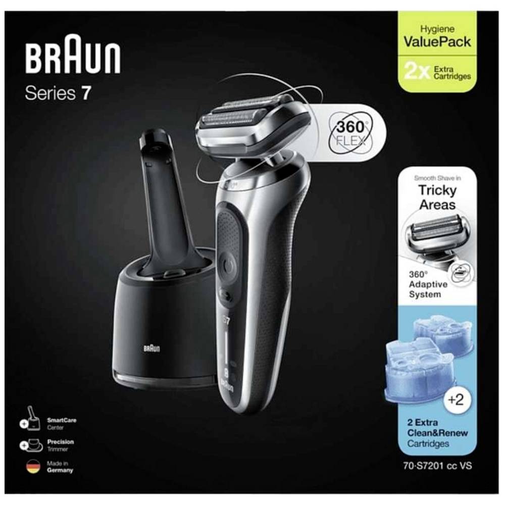 MÁY CẠO RÂU BRAUN SERIES 7 70.S7201CC Made in Germany, Hàng Chính Hãng