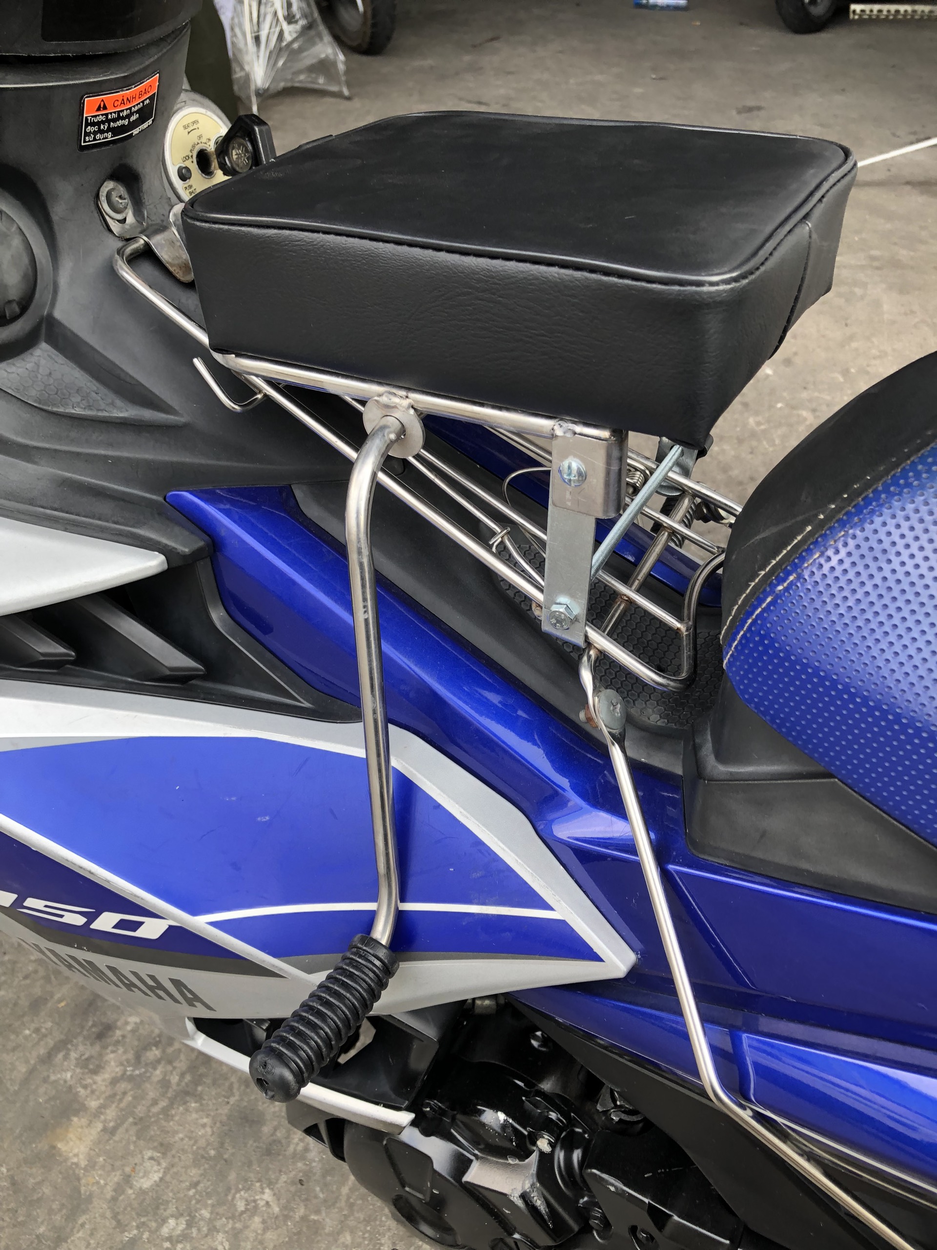 Ghế ngồi xe exciter , GHẾ ĐÔN SỐ INOX XE EXCITER
