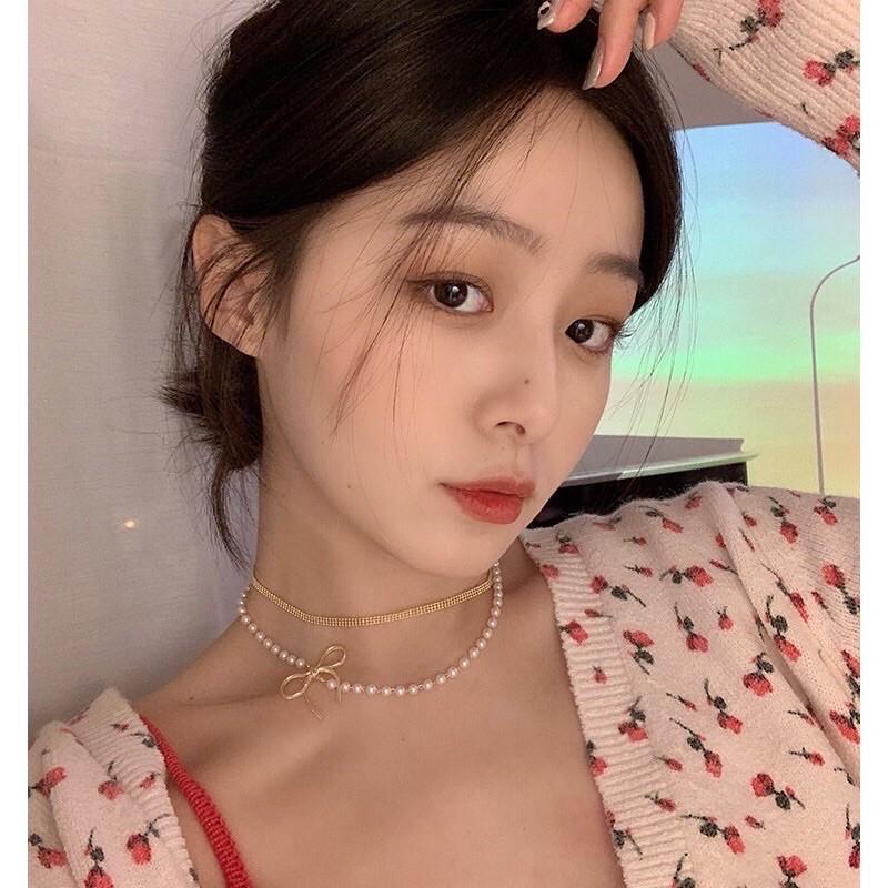 Chocker nơ phối ngọc