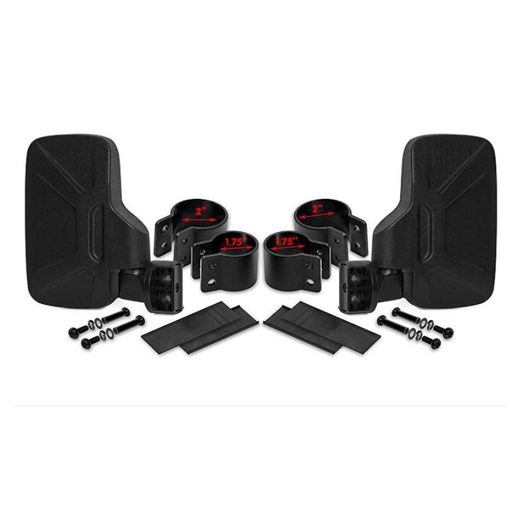 UTV Side Mirrors For Roll Bar Cage Universal UTV Side View Mirrors 1.75 Inch