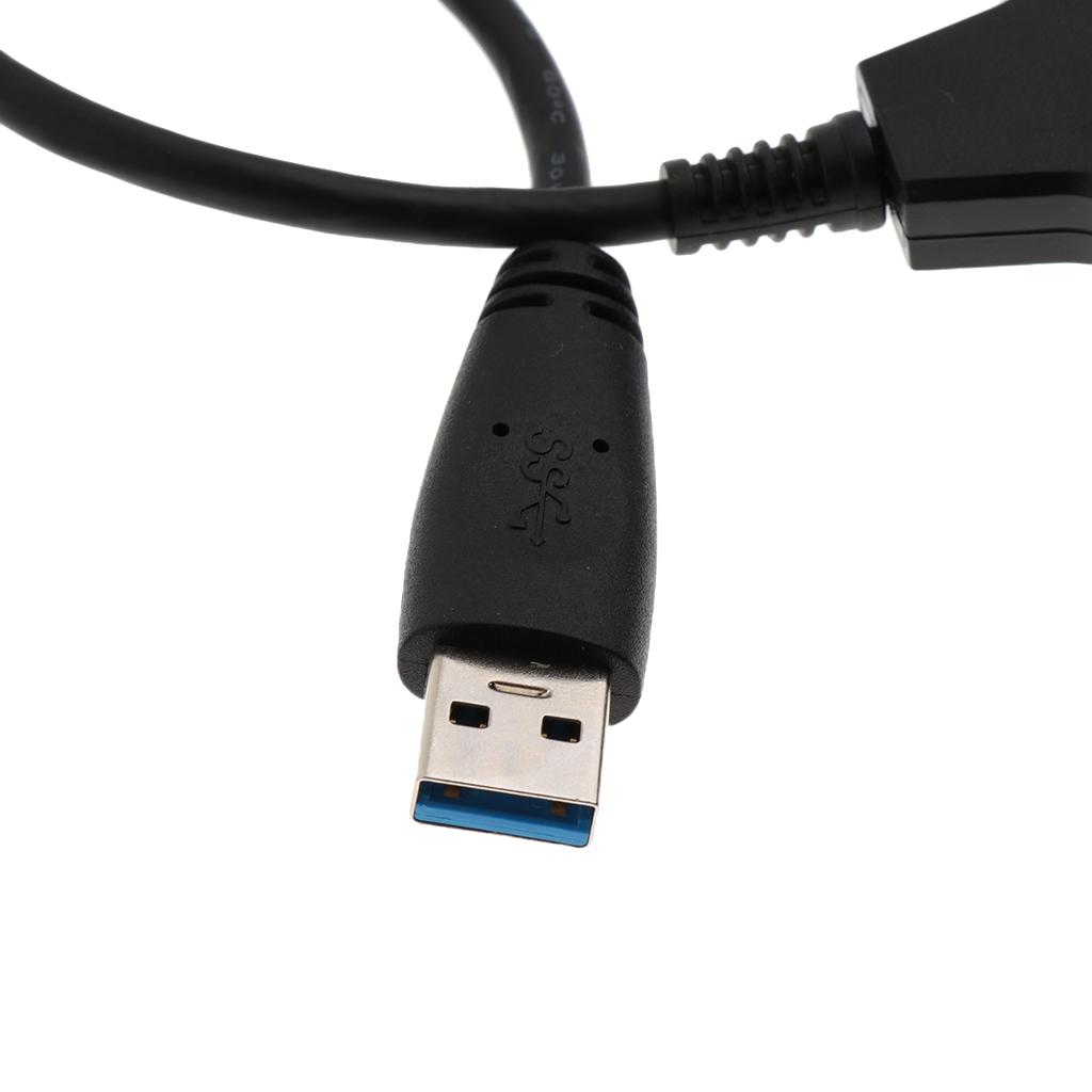 USB 3.0 Male to SATA 7+15 Pin Adapter Cable for 2.5 Inch HDD Hard Disk Drive