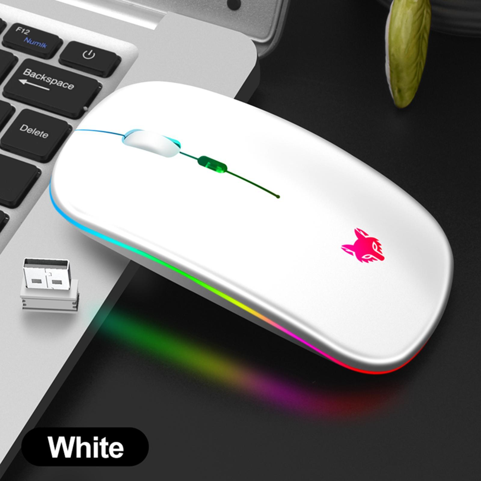 Tachiuwa LED Wireless Mouse Laptop PC 2.4G Mute Mice Gaming with Receiver