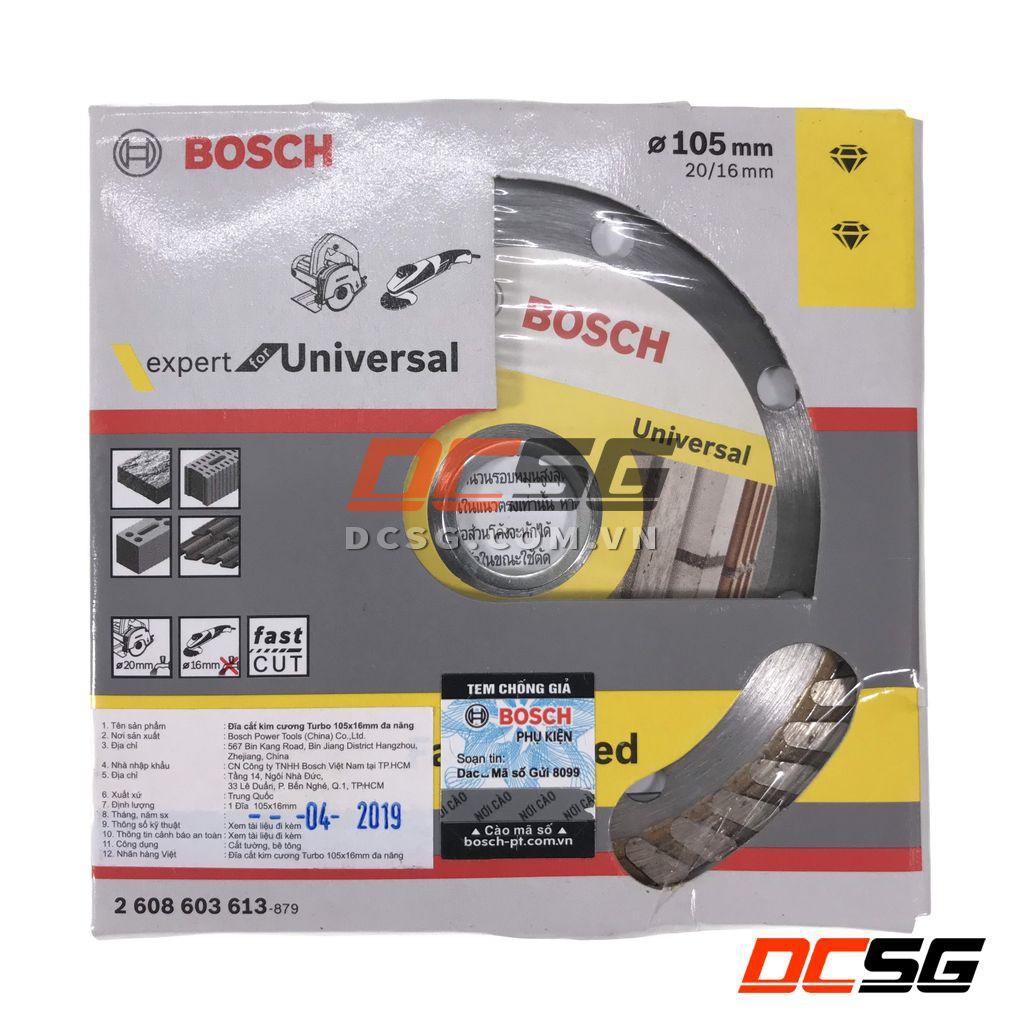 Đĩa cắt kim cương Turbo 105x16mm đa năng Bosch 2608603613 | DCSG