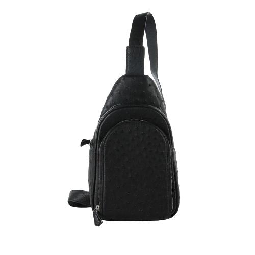 Túi đeo trước nam da đà điểu Huy Hoàng màu đen, nâu đất, vàng bò, nâu đỏ HT6443-44-45-46