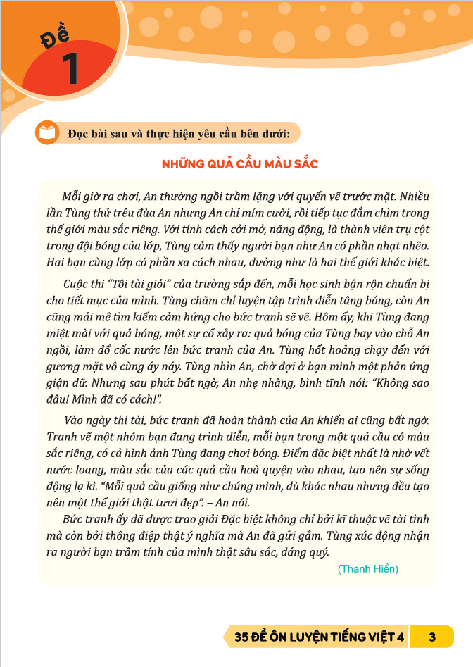 Sách - 35 Đề Ôn Luyện Tiếng Việt 4 - Biên Soạn Theo Chương Trình GDPT mới - ndbooks