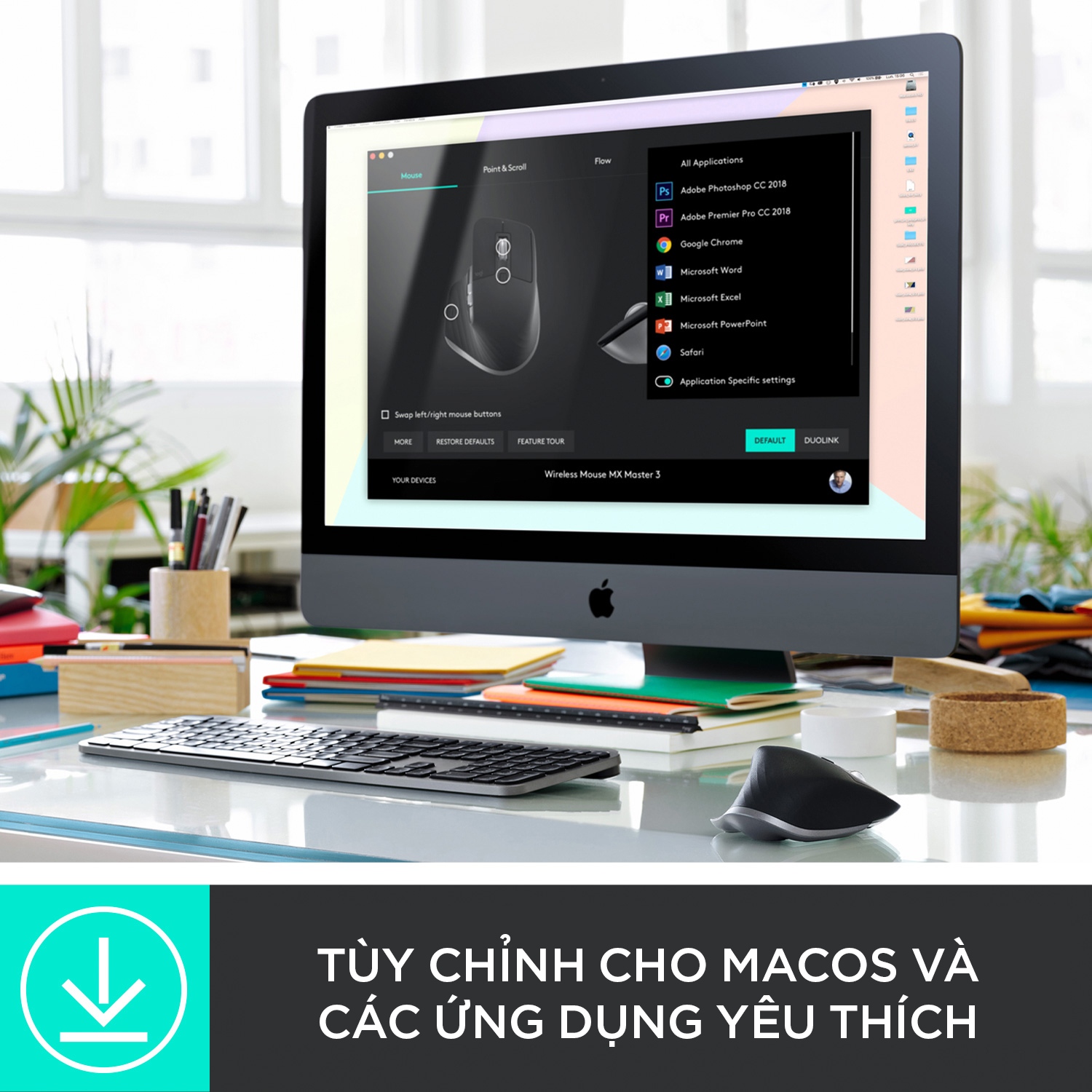 Hình ảnh Chuột không dây Bluetooth Logitech MX Master 3 - Hàng chính hãng