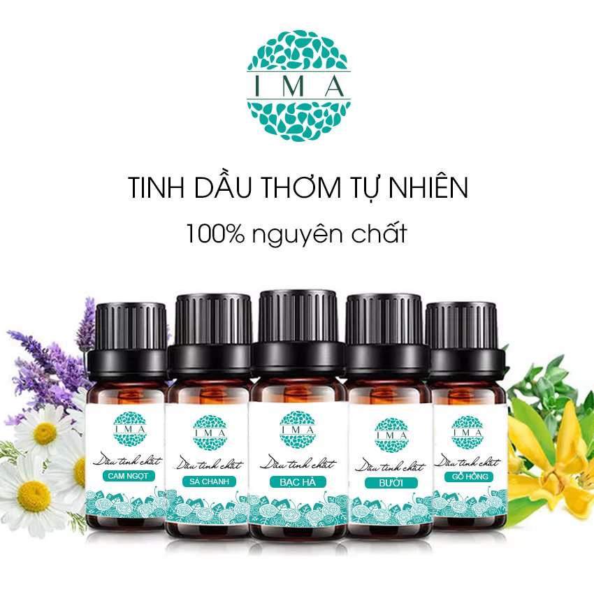 Tinh Dầu Thơm Phòng Nguyên Chất Thiên Nhiên 10ml Đuổi Muỗi Giảm Căng Thẳng Thư Giãn Xông Thơm Phòng, Khử Khuẩn, Bảo Vệ Sức Khỏe và Đuổi Muỗi