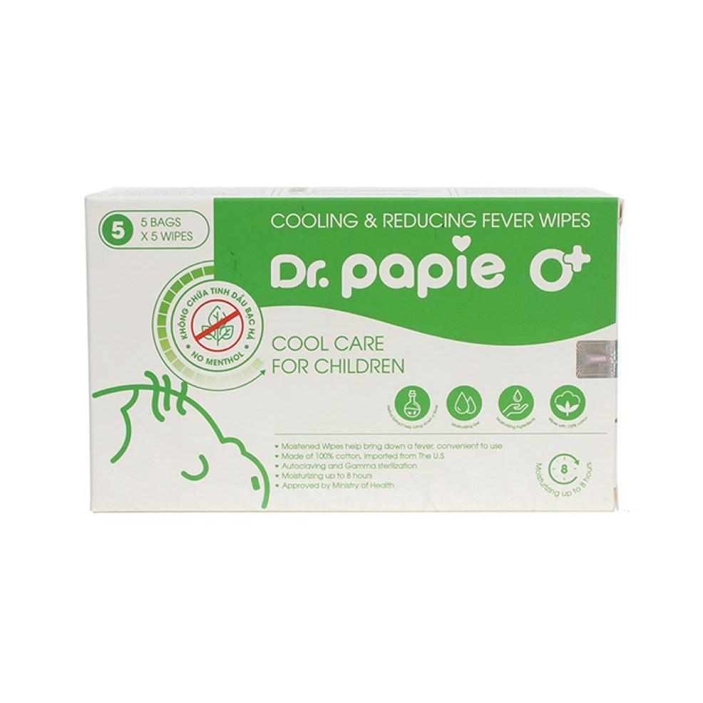 Khăn lau hạ sốt Dr.Papie