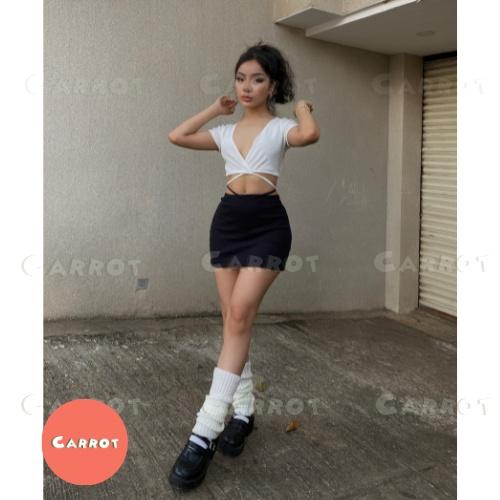 Áo croptop tay ngắn cột dây sexy quyến rũ phong cách thời trang nữ tôn dáng trendy carrotxinhdep