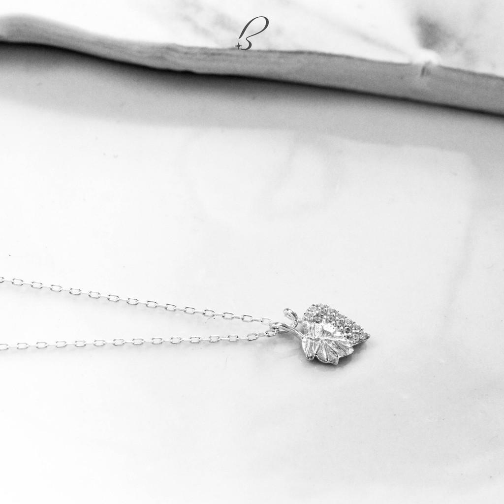 Vòng cổ bạc Bling It quả tùng hạt đá BIVC220