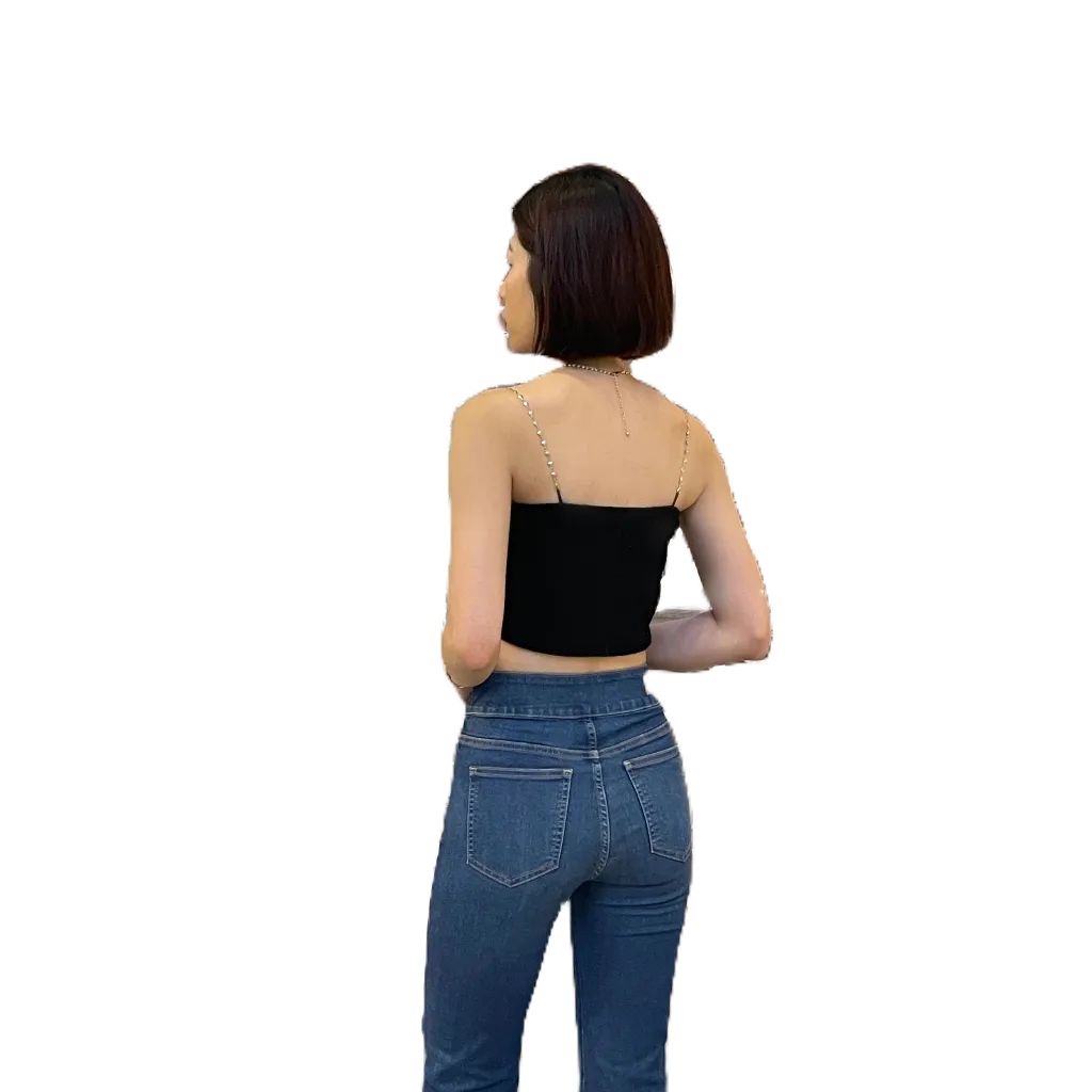 Quần jean nữ Ống Rộng SJP06 Quần bò gấu Bản To, quần bò Baggy nữ phom Suông chất jeans Co Giãn, thương hiệu Samma Jeans