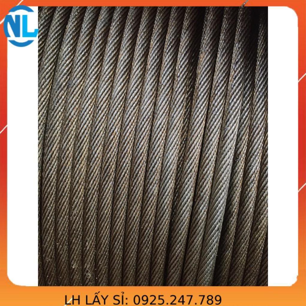 Cáp chống xoắn phi 8. cáp cẩu trục. cáp tự hành. dây cáp cẩu dài 50 mét cáp thép giá sỉ