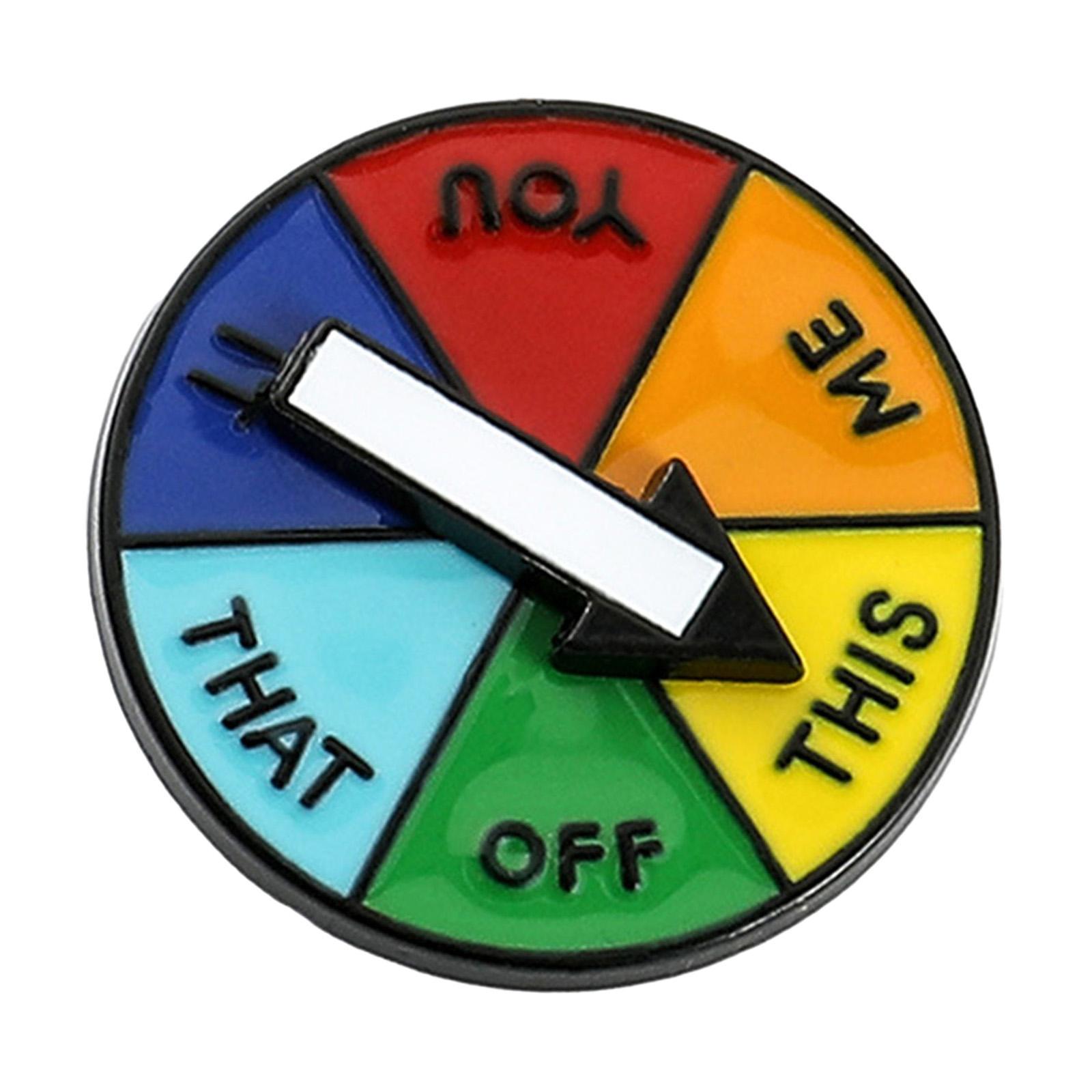 Rotatable Pin Badge Jewelry Fashion Suit Brooch Metal Lapel Brooch Enamel Brooch Pins for Shirt Coat Clothes Accessories