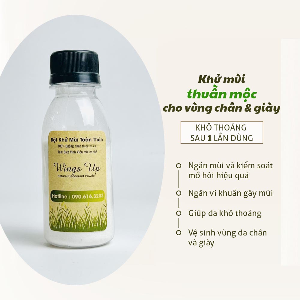 [ Bột khử mùi Cho Nam ] Khử Mùi, Giảm Tiết Mồ Hôi Không Ố Vàng, Bết Dính Dùng Cho Mọi Loại Da