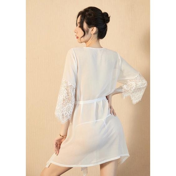 Váy choàng ngủ voan mỏng sexy xuyên thấu gợi cảm