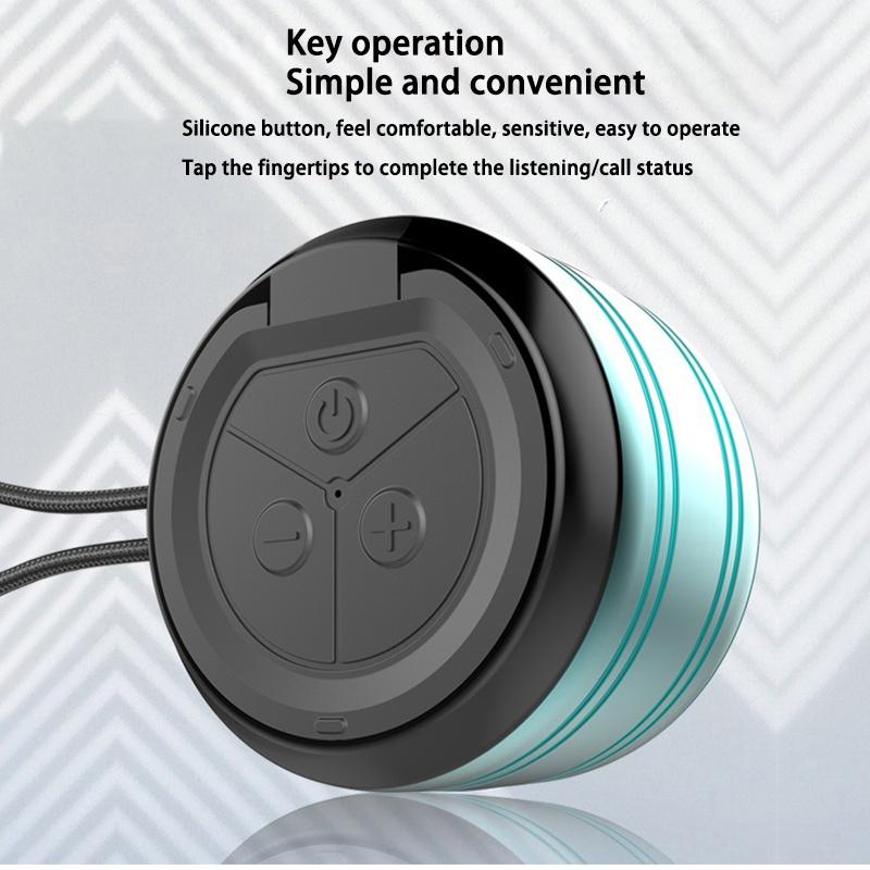 Loa không dây Bluetooth V5.0 Loa di động ngoài trời mini 3W Loa siêu trầm Cuộc gọi rảnh tay có Mic Màu sắc: Đen