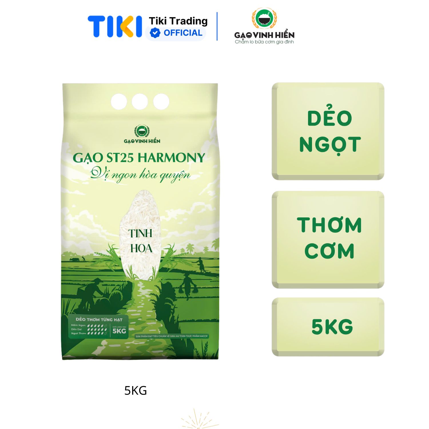 Gạo ST25 Harmony Vinh Hiển 5KG