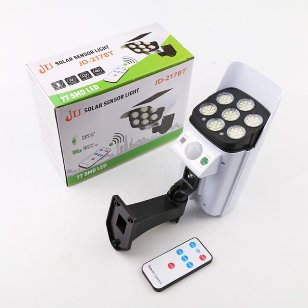 Đèn Led Năng Lượng Mặt Trời kèm remote Siêu Sáng hình camera chống trộm chống nước, kèm cảm biến chuyển động