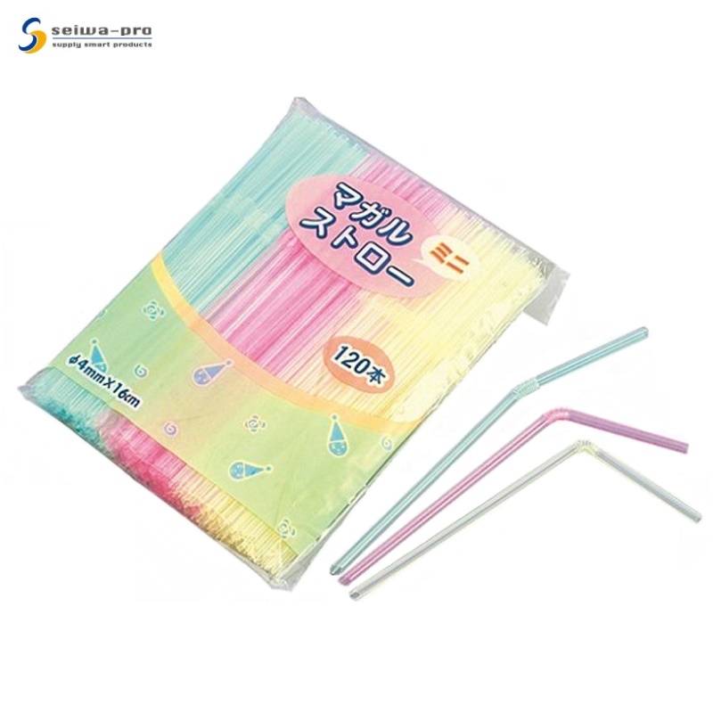 Set 120 chiếc ống hút Kawachi φ4mmx16cm  nhựa Polypropylene (PP) cao cấp không mùi, chịu được nhiệt độ từ -20 ~ 80 độ C - xuất xứ từ Nhật Bản