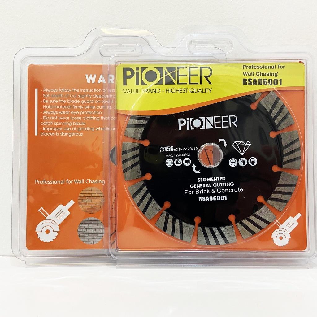 LƯỠI CẮT GẠCH - ĐÁ RSA06001 9 răng đường kính phi Ø158mm công nghệ ép nóng cao cấp