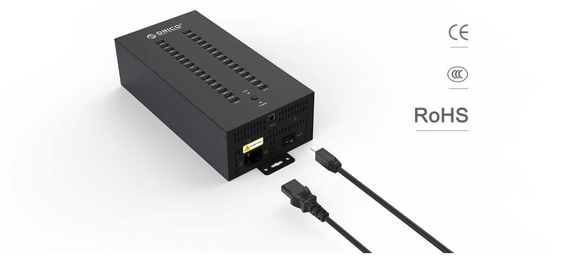 Bộ Chia USB HUB Orico IH30P-EU-BK 30 Cổng USB 2.0 - Hàng Chính Hãng