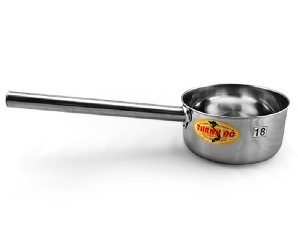 Gáo Múc Nước Inox 304 Nhập Khẩu Thành Đô Đường Kính Miệng 16cm, Chiều Dài Cán 30cm