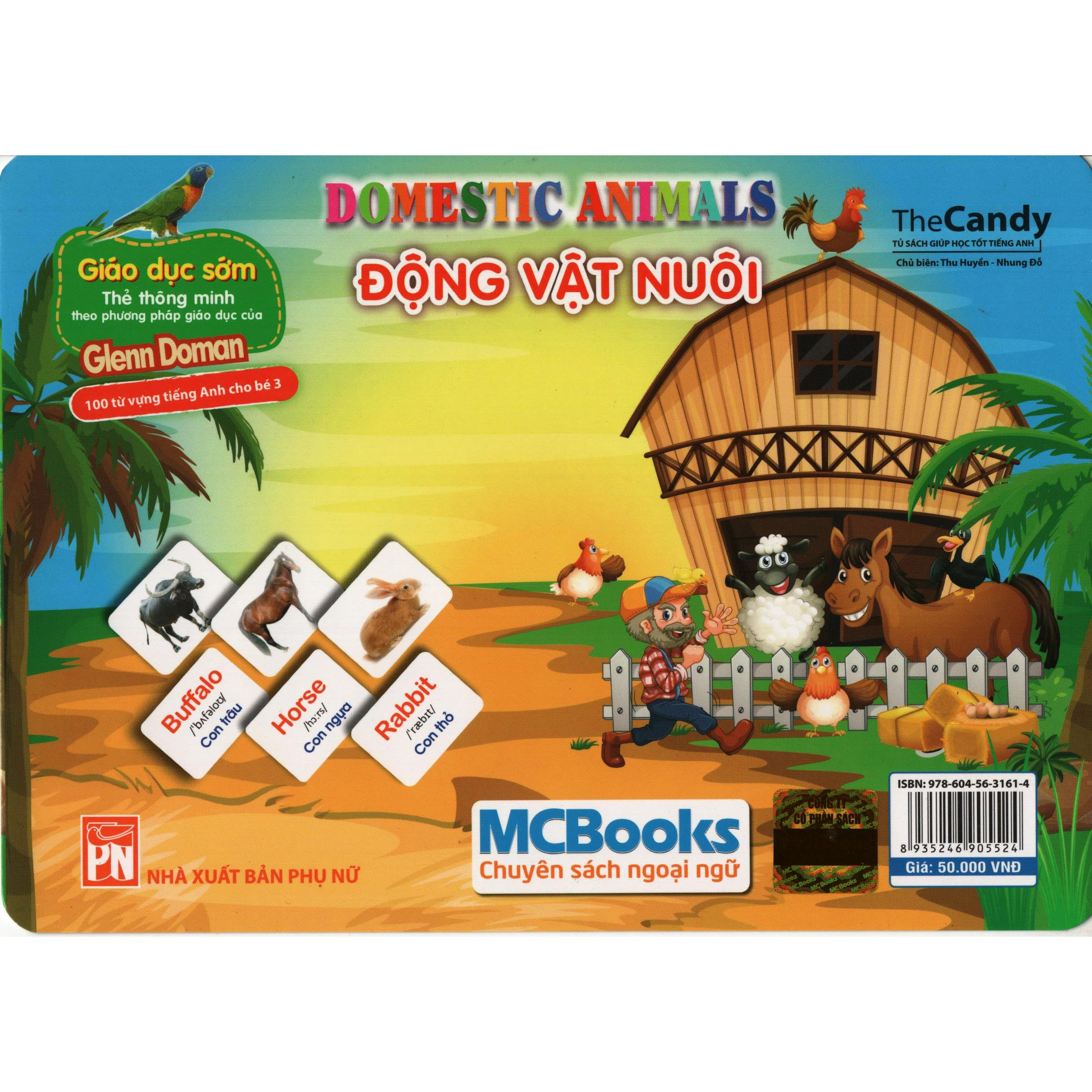 Flashcard Dạy Trẻ Theo Phương Pháp Glenn Doman - Động Vật Nuôi (Giao Ngẫu Nhiên)
