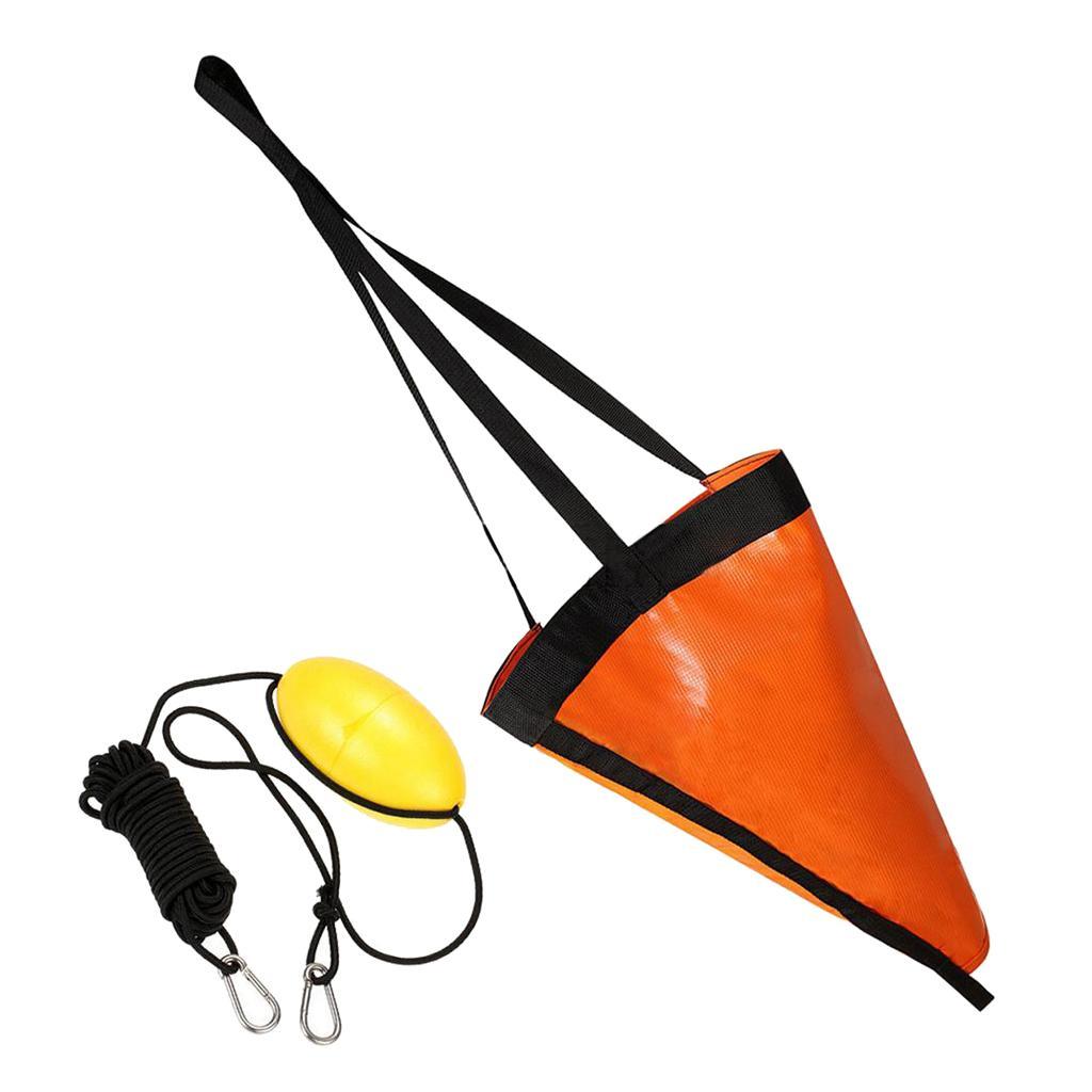 Anchor Drogue Drfiting Brake + 24inches Tow Rope for 21ft / 6.2m boat