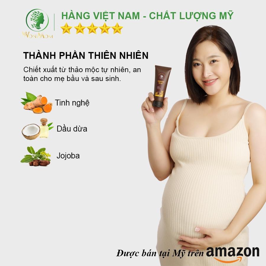 Bộ tái tạo và phục hồi da Wonmom ( 1 Scrub nghệ tẩy mặt + 1 Mặt nạ nghệ )