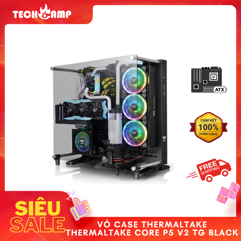 Vỏ Case Thermaltake Thermaltake Core P5 V2 TG Black - Hàng chính hãng